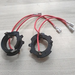 1 Pair H7 LED Adapters Holders For VW Golf 5 MK5 Jetta Headlight Lamp Base Install Bracket