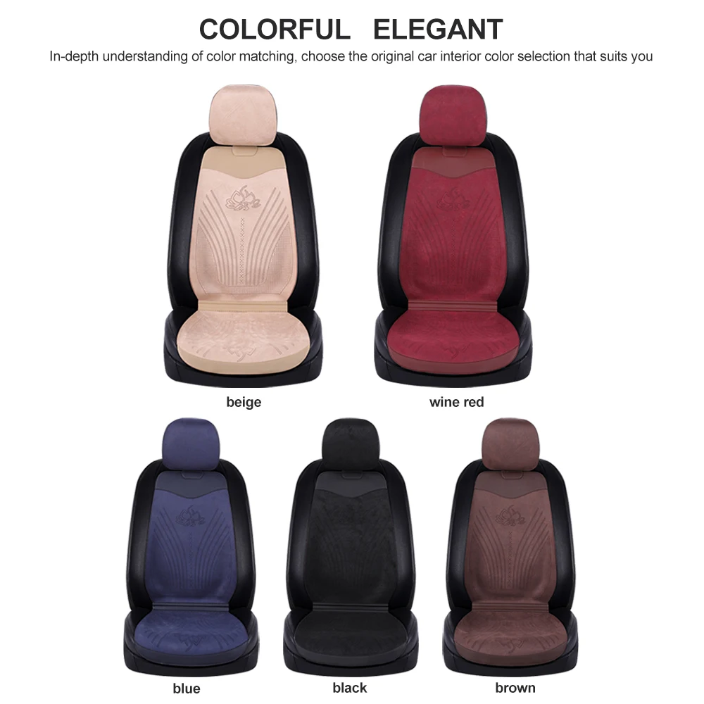 Car Seat Covers For Cadillac ATS CT4 CT5 CT5-V CT-6 CT6 PLUG-IN CT6-V CTS DTS CTS-V DeVille Interior Full Set Front Rear Rows