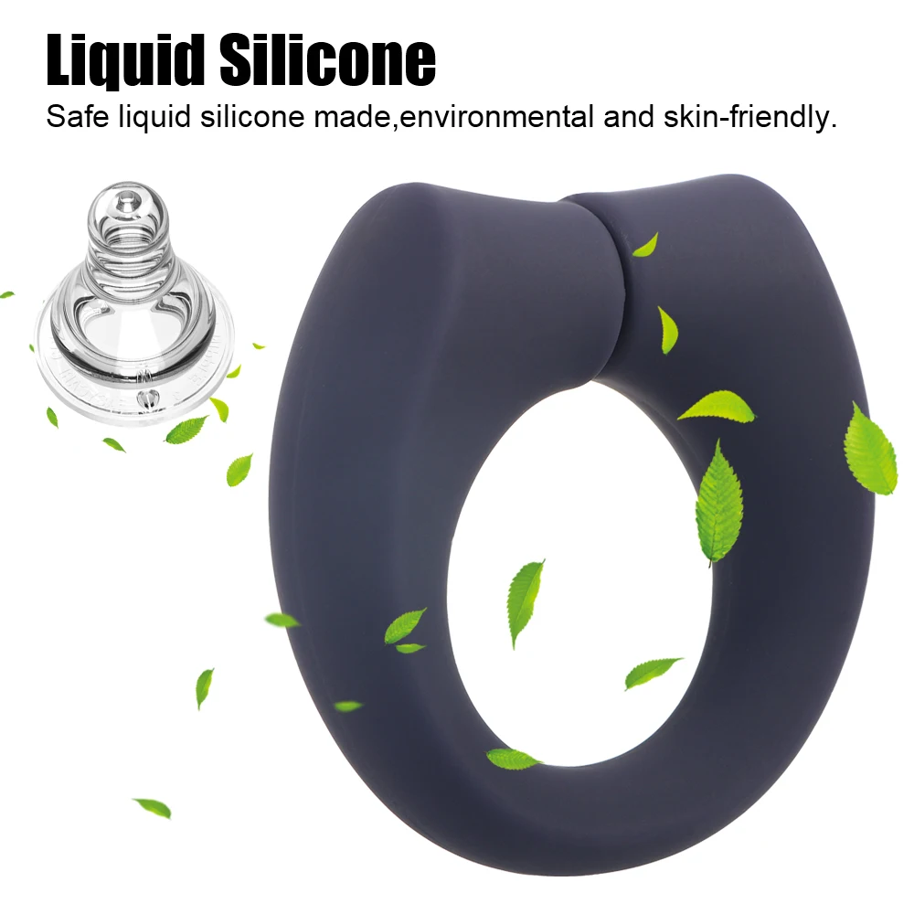 Magnetic Cock Ring Medical Penis Enlarger for Men 18 Chastity Cage Delay Ejaculation Exerciser Lock Male Masturbator Sex Toys