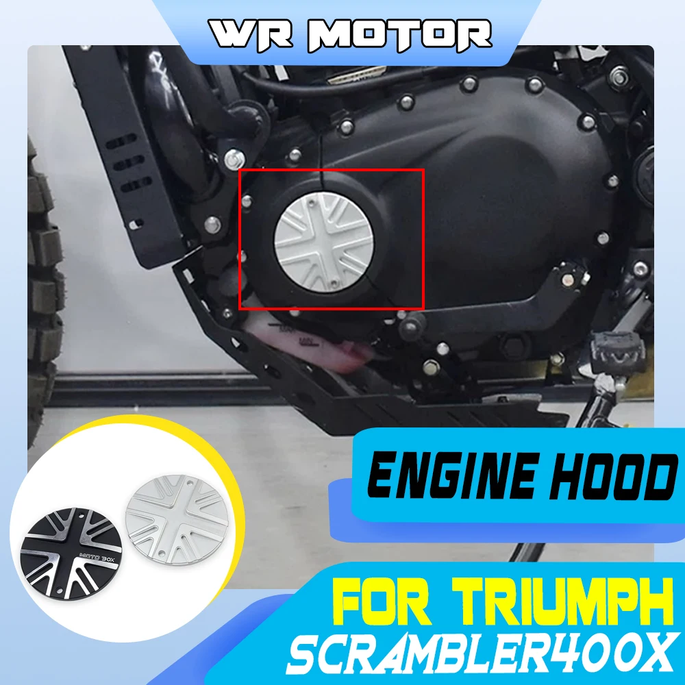 FOR Triumph Speed400 Scrambler 400X Aluminum Engine Small Side Cover Decorative Guard Accessories