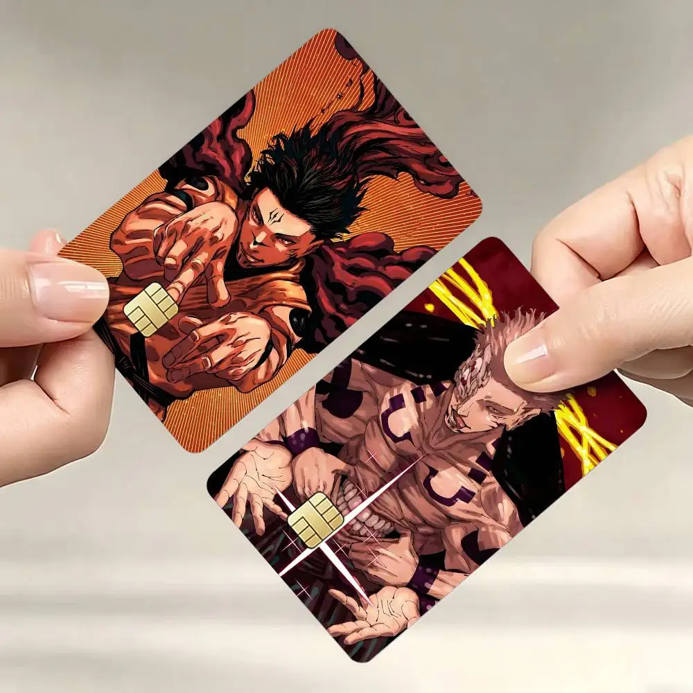 

R-Ryomen S-Sukuna J-Jujutsu K-Kaisen Decorative Waterproof Film Skin Cover Credit Card Stickers Debit Front Bank Bus Pass