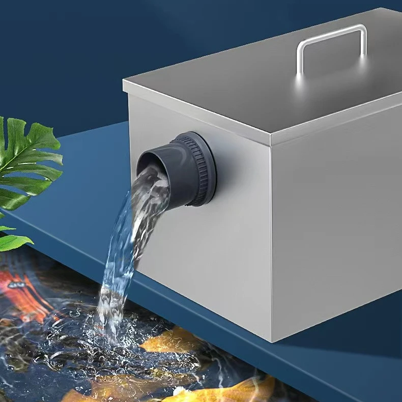 New stainless steel fish pond accessories filter sterilization and algae removal outdoor fish pond circulating water system