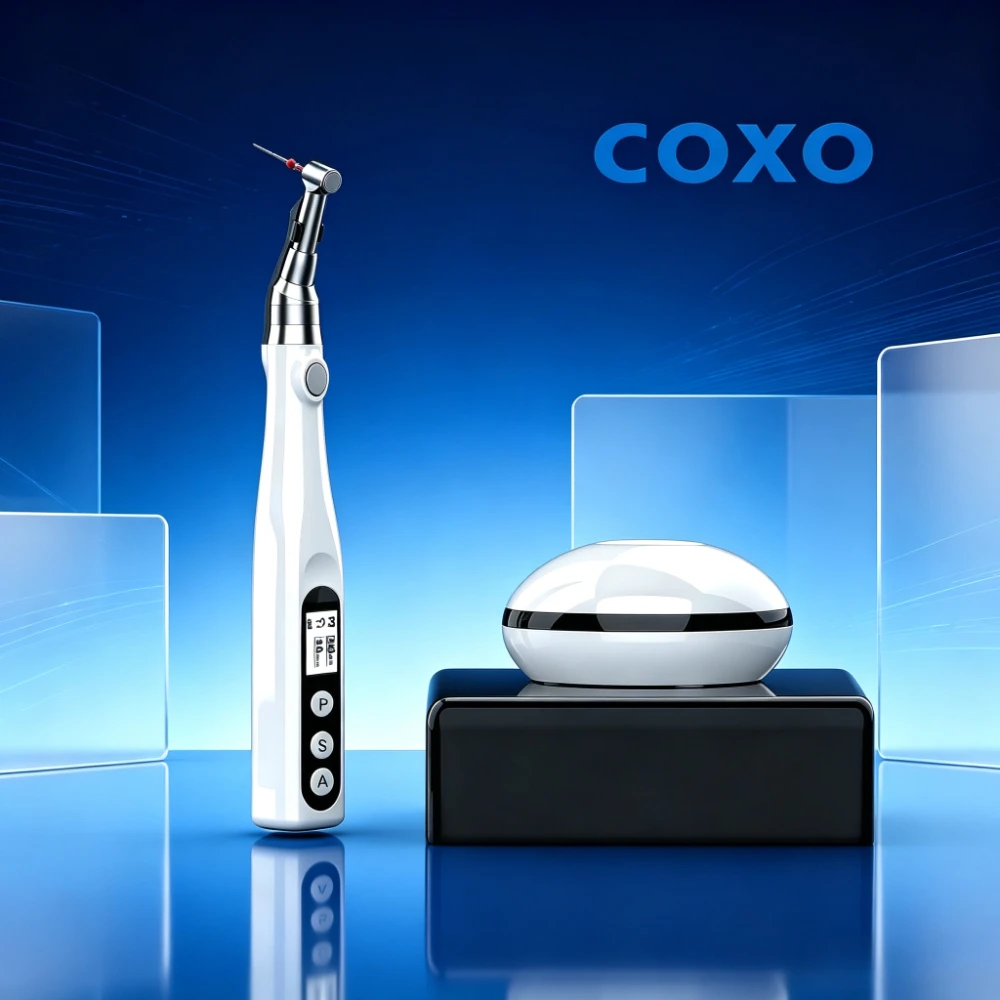 COXO C‑Smart‑Mini LED Endodontic Motor,16:1 Reduction Contra Angle Handpiece,Professional Root Canal Treatment Equipment