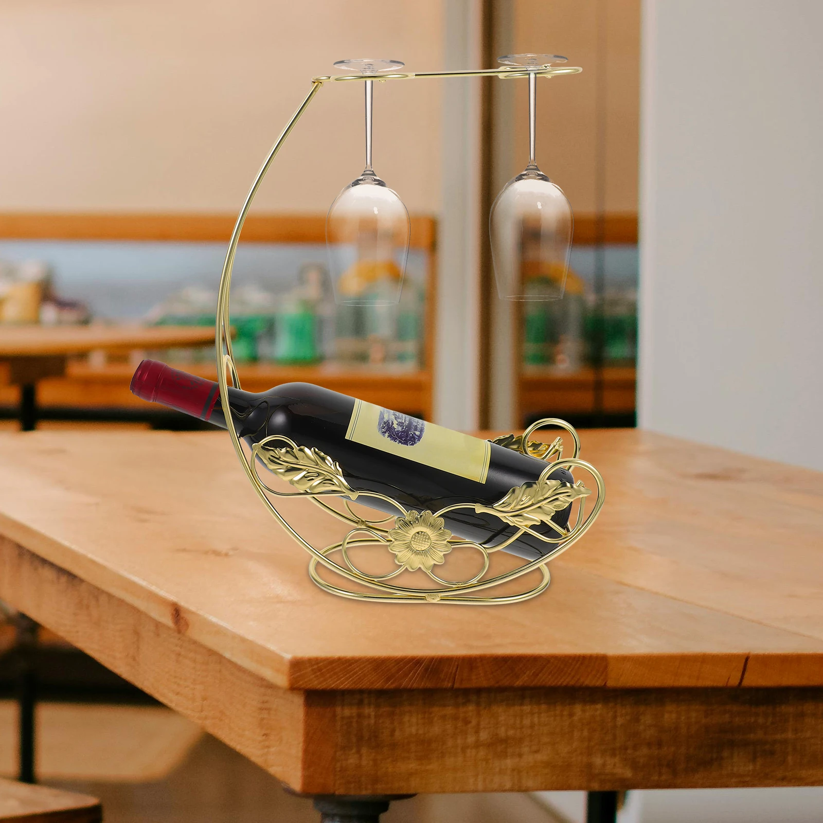 

Wine Cup Drying Rack Iron Hanging Stemware Holder Glass Drain Organizer Vintage Upside Down Wine Glass Rack For Kitchen