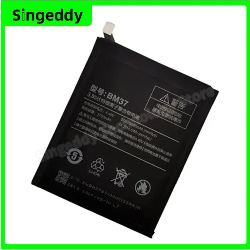 BM37 Battery, Mobile Phone Build-in Batteries For Xiaomi 5S Plus, Mi 5S Plus, Cell Phone Replacement Repair Parts, 2900 mAh