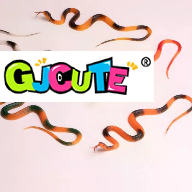 40cm Realistic Rubber Toy Snake Simulation Python Halloween Bird Scare Prop Prank Toy Accessory