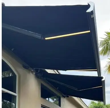 

Customization Waterproof Motorized Full Cassette Retractable Awning Outdoor Sunshade Folding Canopy Awnings for Shops