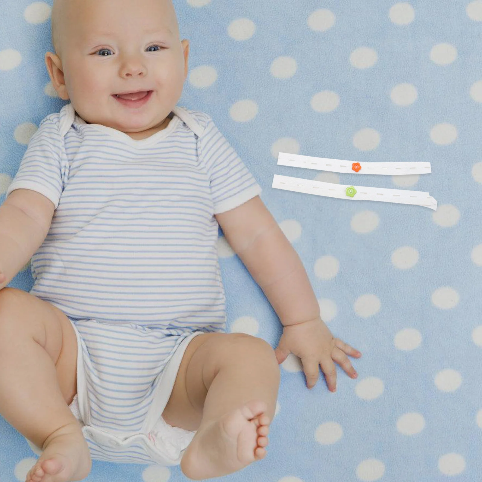 

40pcs Baby Fasteners Adjustable Fixing Elastic For Infants Comfortable Toddler Diaper Belt Diaper