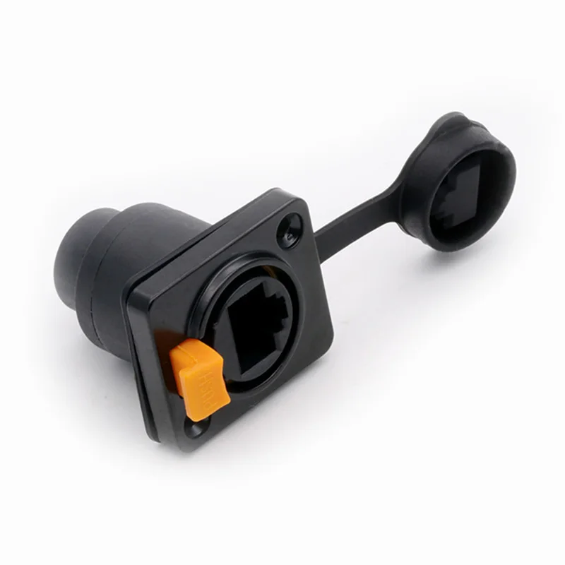 1pc RJ45 Network Connector 8P8C Outdoor RJ45 Cable Ethernet Plug Socket Connector Weatherproof IP65 Jack Signal Connector