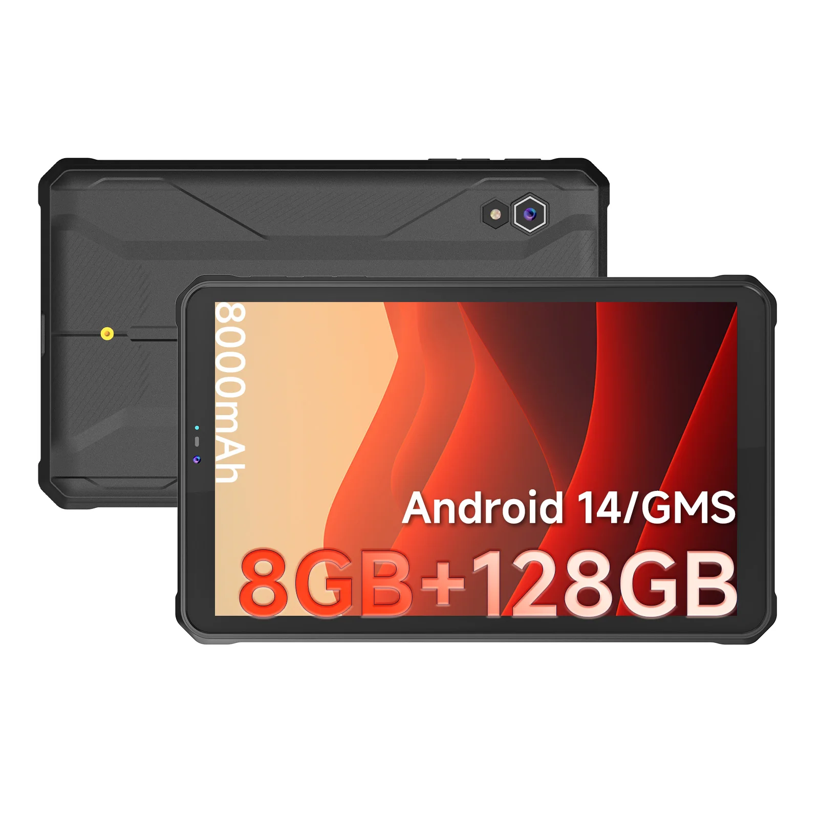8-inch IP68 Waterproof ATEX Zone Android 14 4G Outdoor Rugged Tablet Pc With MIL-STD-810H