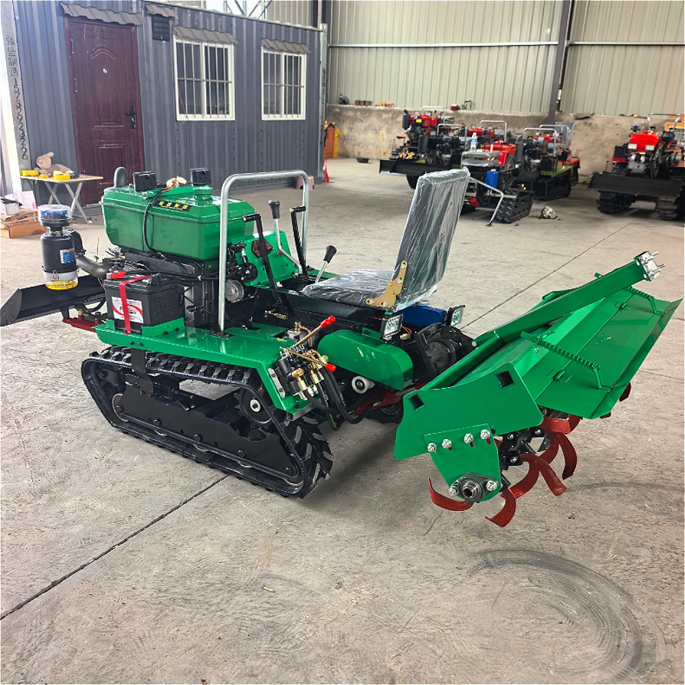 25Hp35hp Multifunctional Water and Drought Dual Purpose Tracked Tractor Rotary Tiller for Furrow Orchard Greenhouse Field Use