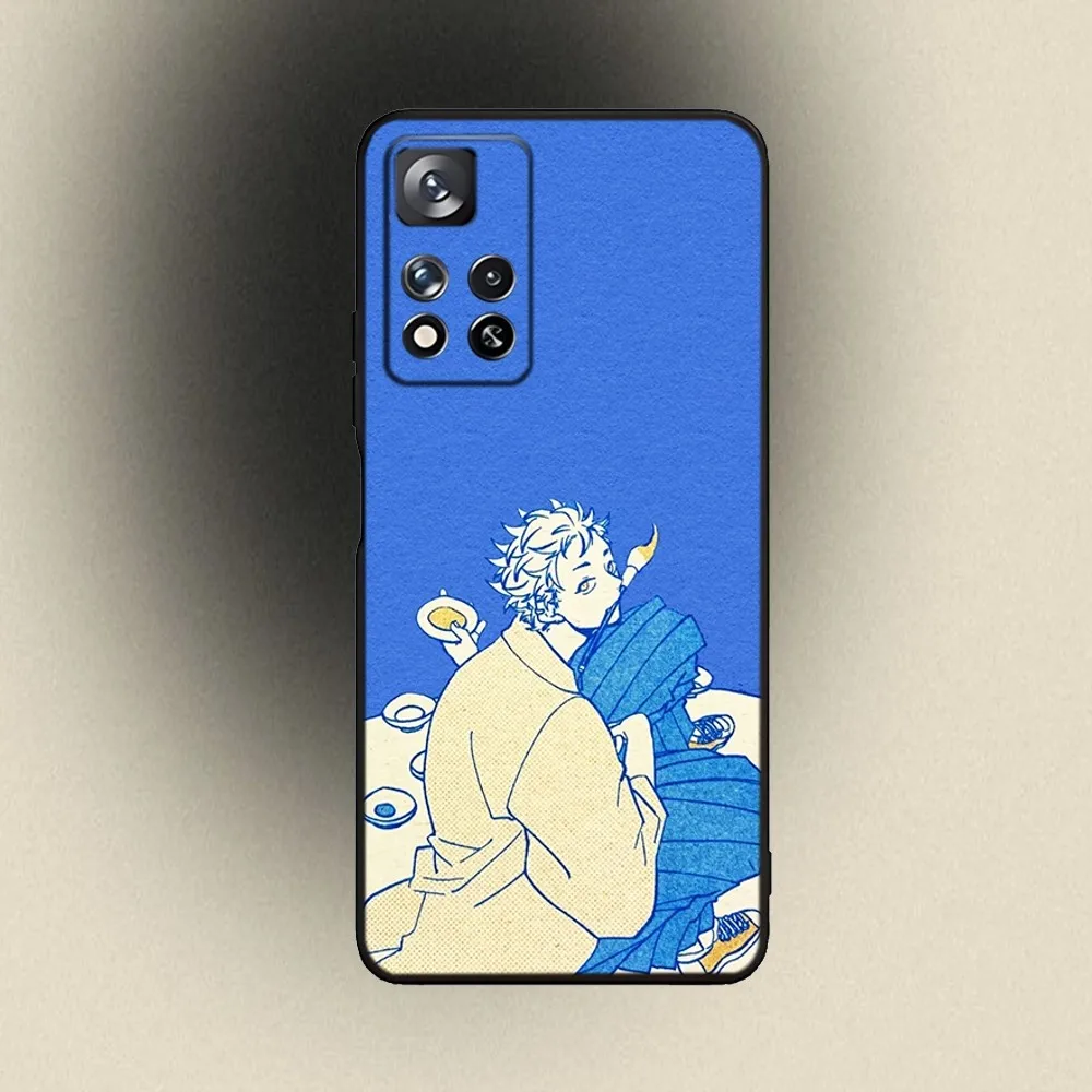 Blue Period Yatorayaguchi Phone Case For Samsung Galaxy A20,A21s,A22,A31,A32,A52,A53,A72,73,A80,A91 Soft Black Cover