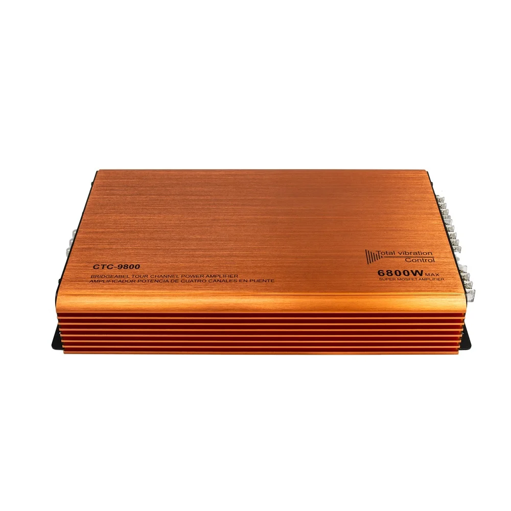 VK Factory New Class AB 4-Channel 12V 4x60W Full Range Car Amplifier for Subwoofer Stereo Systems