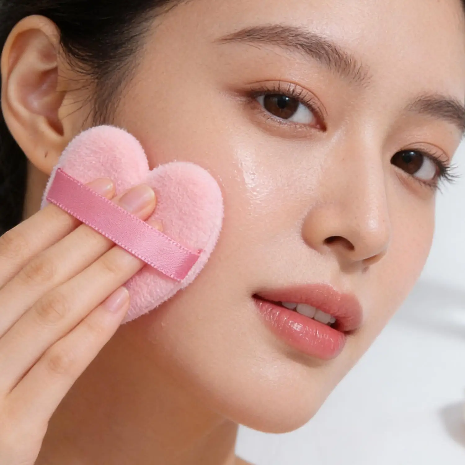 10 unids/set triángulo terciopelo polvo Puff cara cosmética belleza de ojos herramienta de maquillaje esponja reutilizable lavable Mini polvo Puff Accesorios