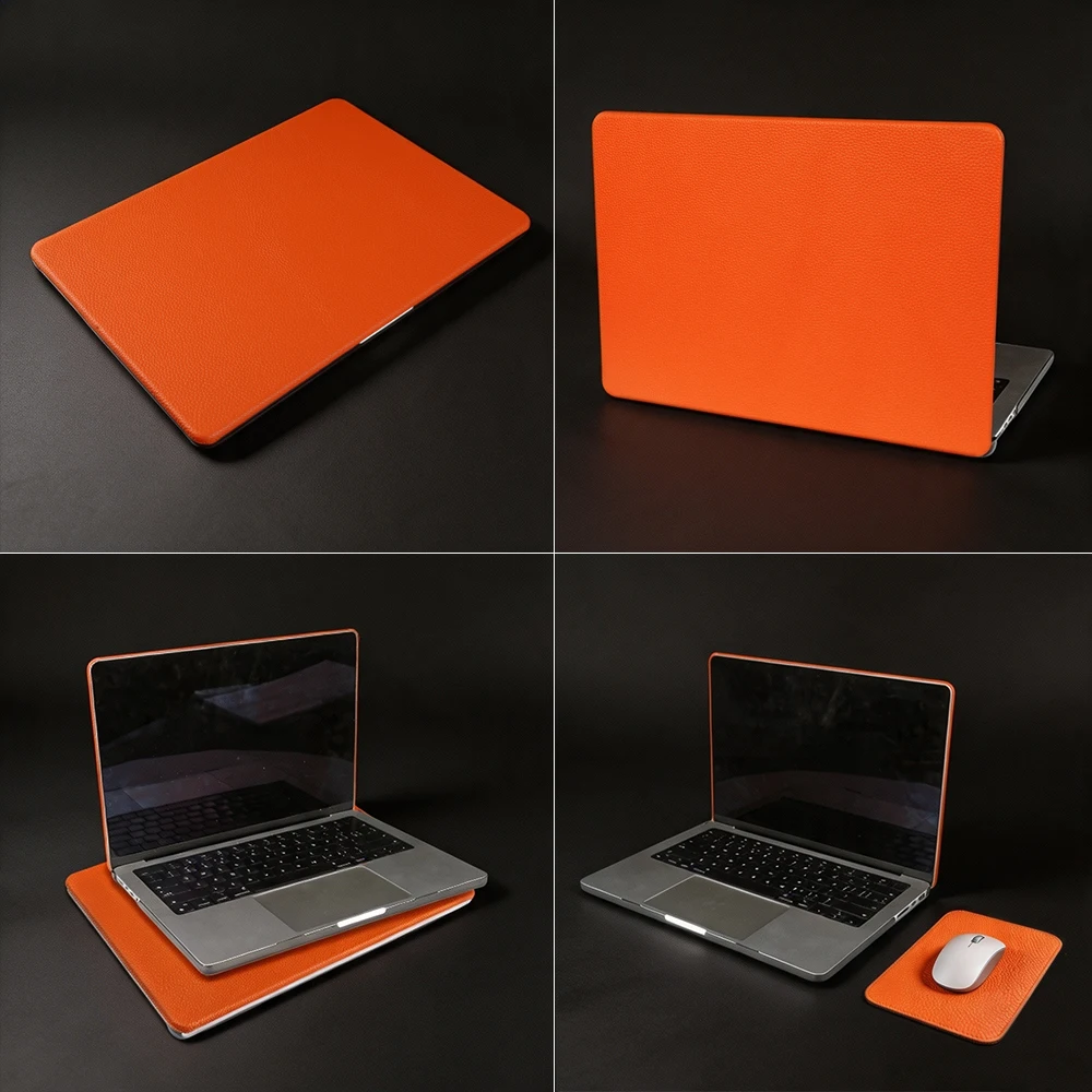 Genuine Leather Laptop Case For Macbook Neo A18 Pro 16 A3428 A3429 Air 15 A3448 M5 A3404 Pro 14 A3426 A3427 Air 13 A3449 Cover