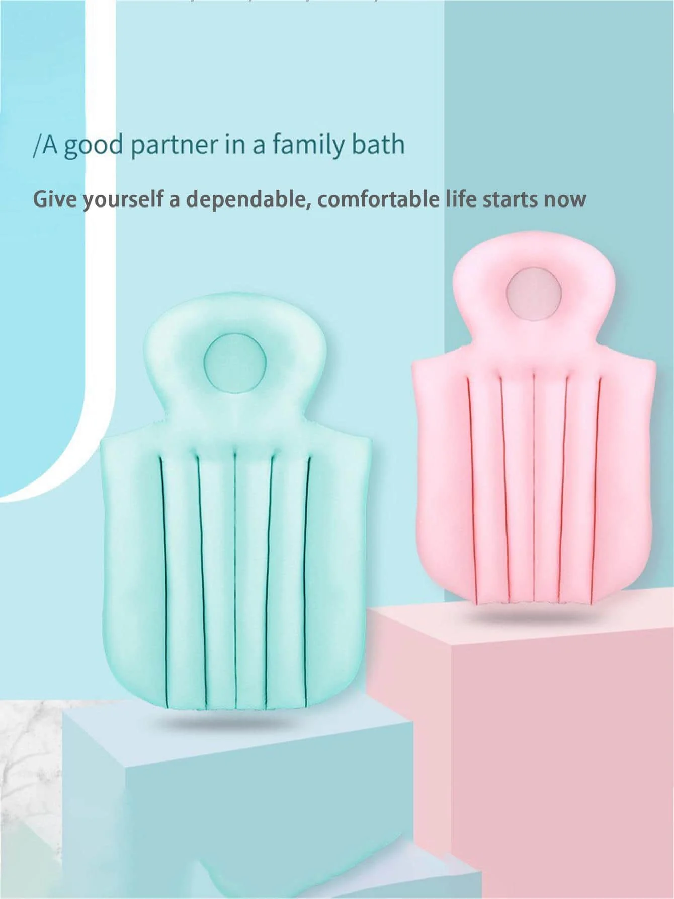 Adult bath mat, folding tub cushion, household bathtub cushion, bathtub backrest, children and adults can sit on bath cushion