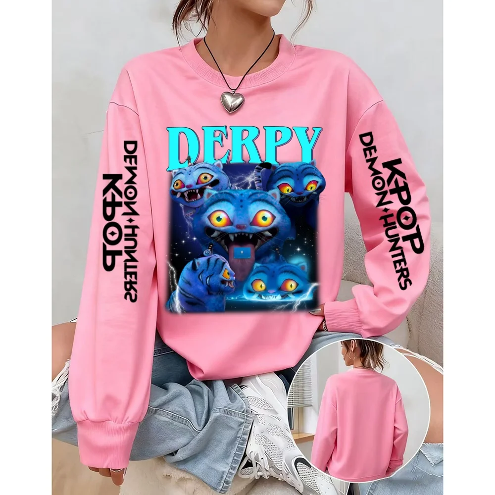 Толстовка в подарок фанату, детская толстовка с капюшоном в стиле манга Huntrix Kpop Devil Hunter для взрослых, милая толстовка с тигром в стиле Харадзюку