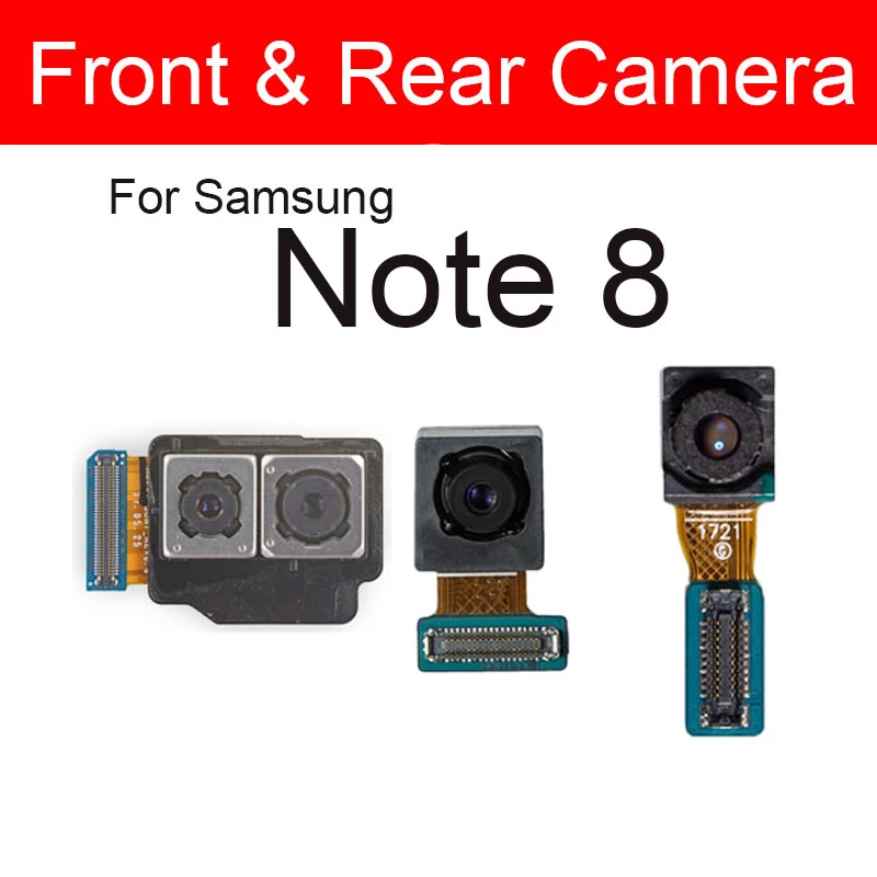 Front & Rear Back Camera For Samsung Galaxy Note 8 Note8 N950F N950U N950N Small Facing Main & Iris Camera Replacement Parts