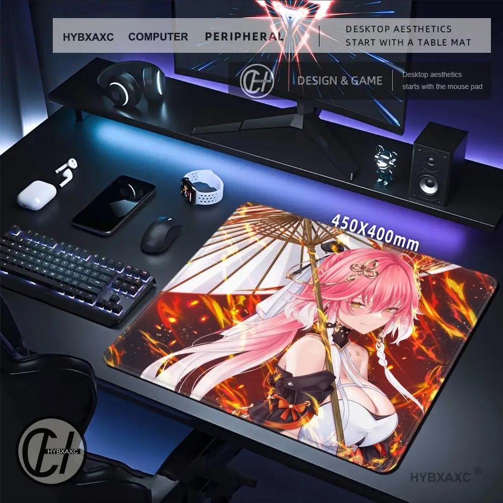 HYBXAXC Wuthering Waves Pc Gamer Small Mouse Pad PC Accessories Xxl Kawaii Changli HD Printing Pad Desk Protector Mousepad