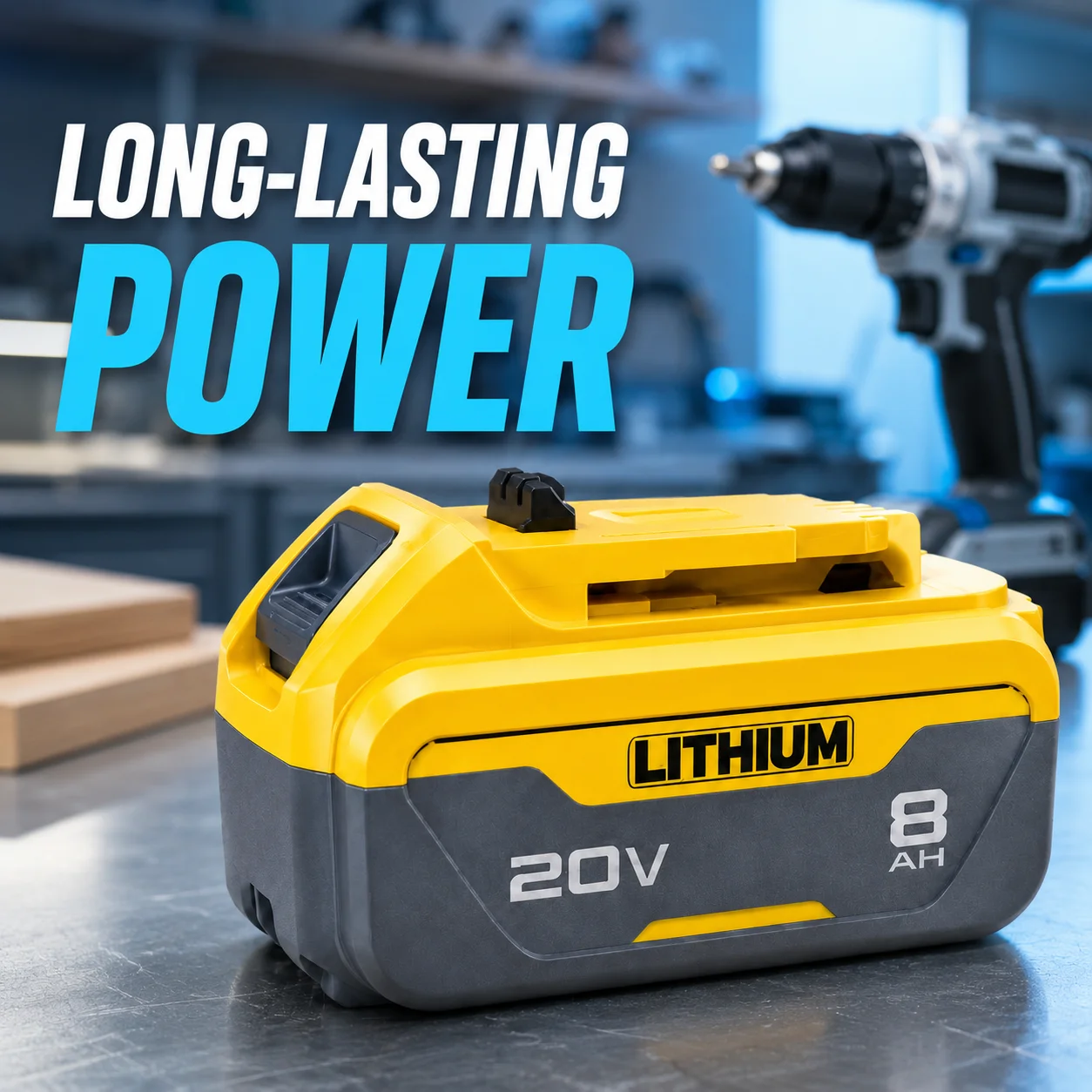 20V 8000mAh Battery Replacement for DeWALT DCB200 DCB205 DCB206 DCB209 DCB182