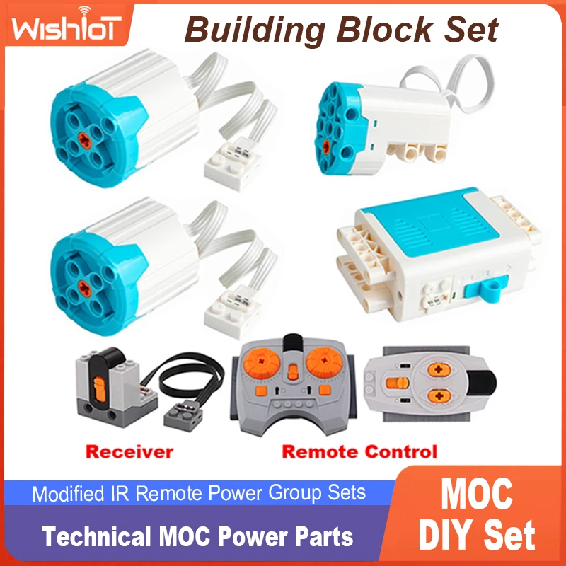 Pièces techniques de fonction de puissance, servomoteur XL, blocs de construction de moteur de renforcement, ensembles PF multi-haute vitesse, jouets en brique, moteur de bricolage