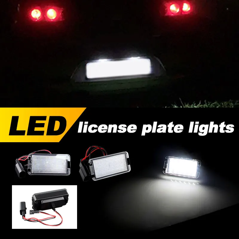 5P0943021 LED Number Plate Lamp For Seat Altea Arosa Cordoba MK1 MK2 Ibiza Leon 1M Toledo 5P White License Plate Light Assembly