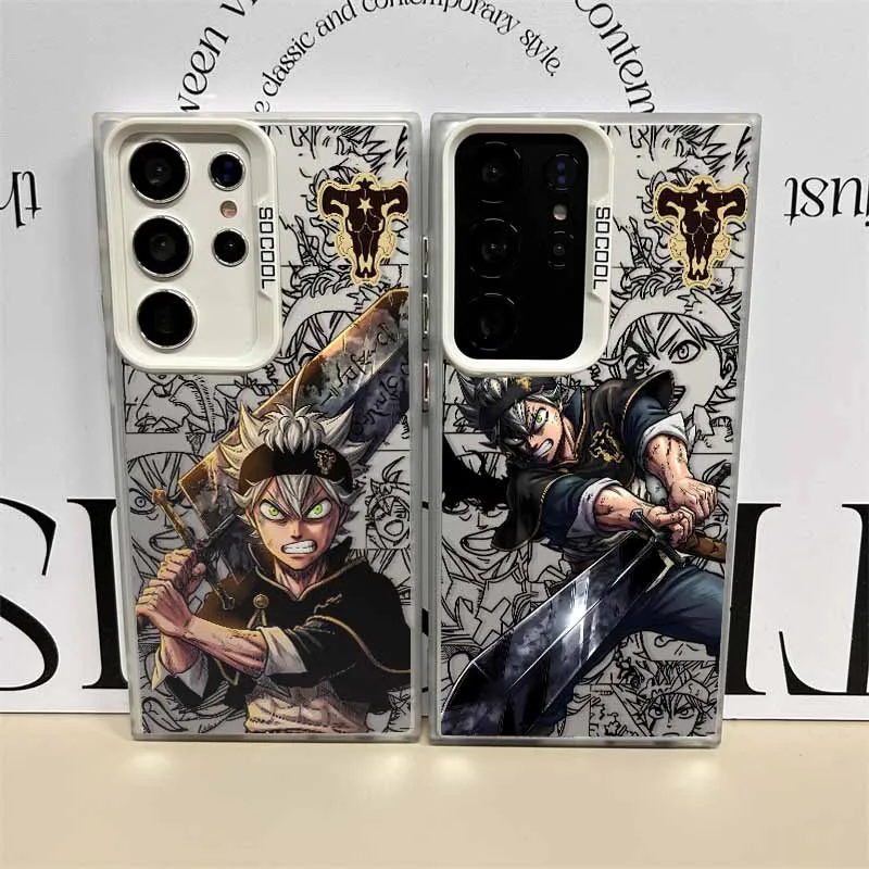 Black Clover Asta für Samsung Galaxy S26 S25 Edge S24 S23 S22 S21 S20 FE Ultra Plus Bunte Silikon-Handyhülle
