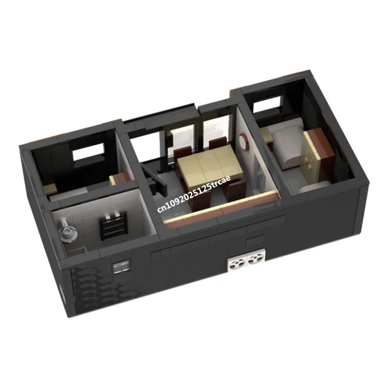 새로운 669피스 시티 핫 스트리트 뷰 모듈형 작은 컨테이너 하우스 모델 블록 DIY 창의적 아이디어 어린이 장난감 생일 선물