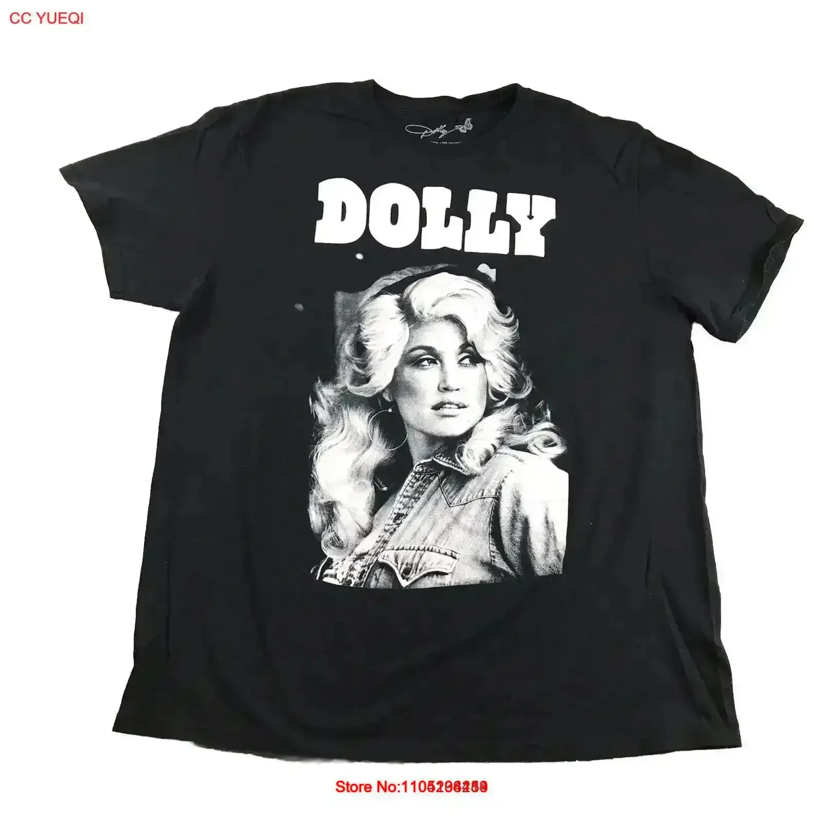 Dolly Parton T Shirt Womens XL Black s Country Music vintage Washed graphic designer clothes Slightly Versatile Comfortable