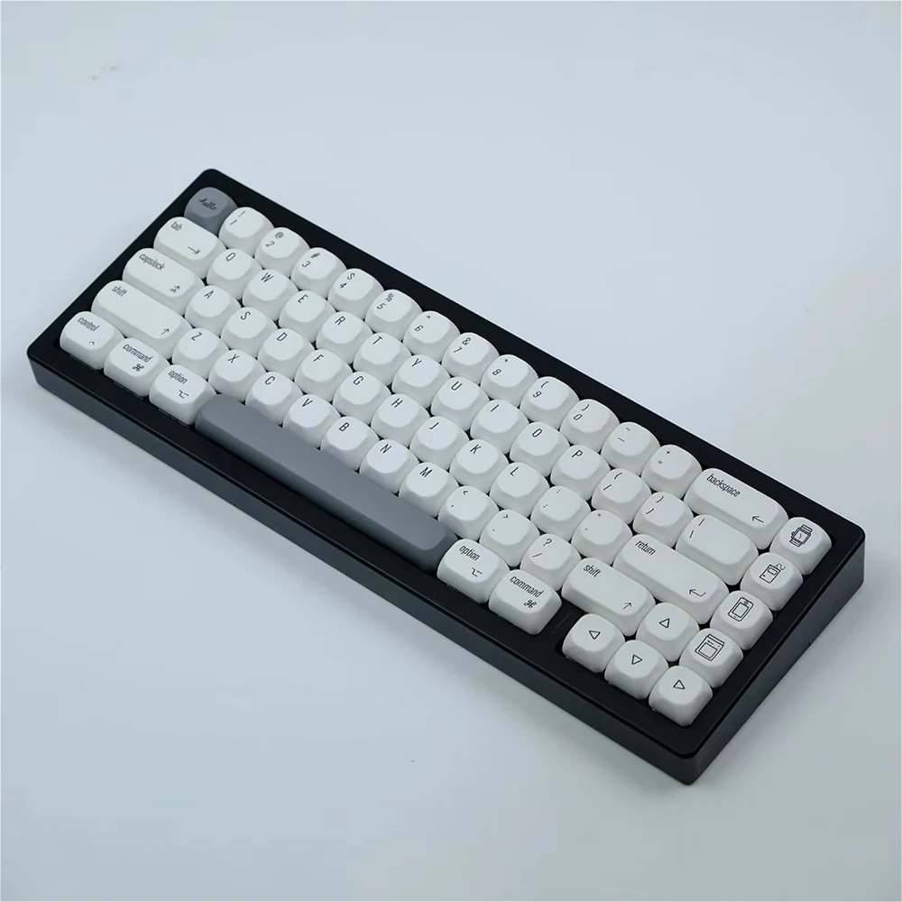 Apple Style Minimalist White Theme MOA Keycaps PBT 138 Keys Korean Russian English for 60/84/98/108 Mechanical Keyboards