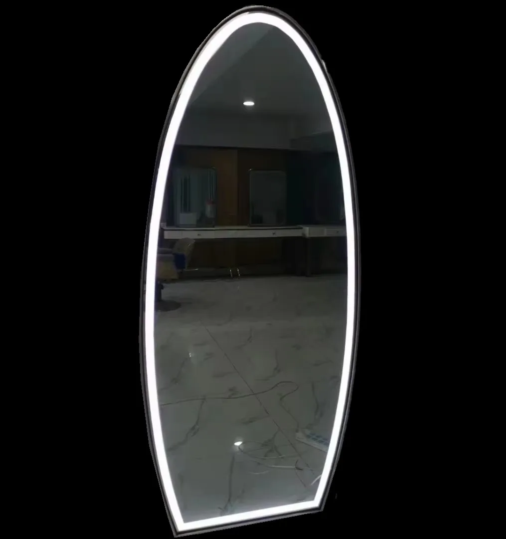 2020 Franse stijl zilveren kapperszaak stylingstation Haarspiegel stylingstation met tv en led 5 jaar garantie