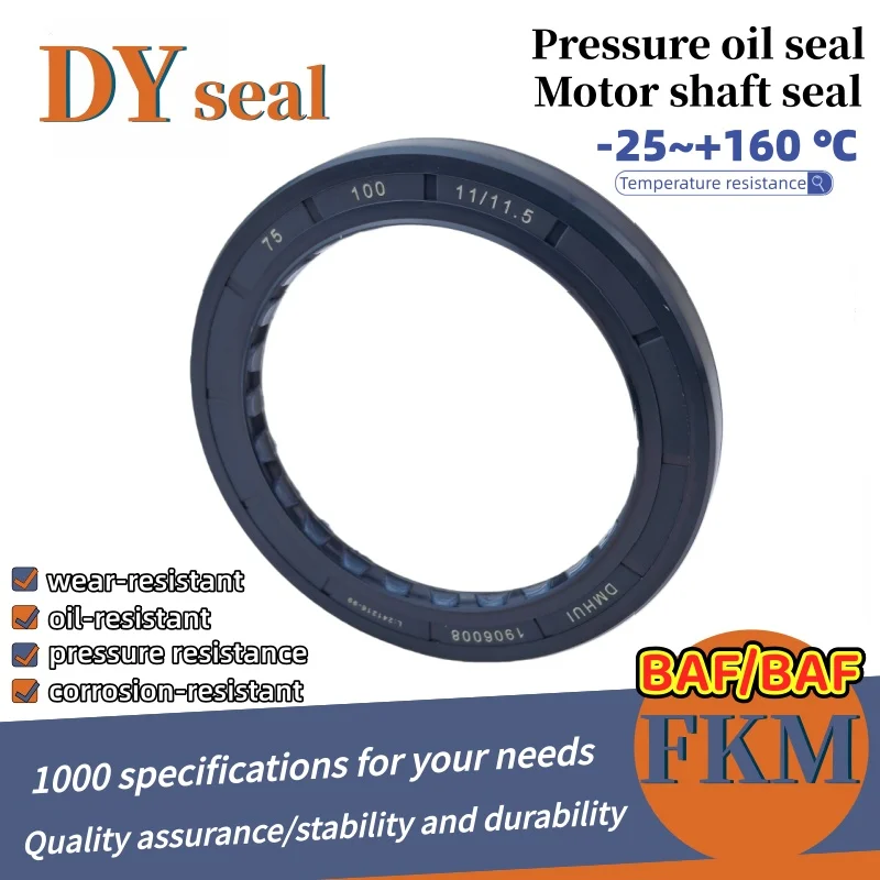 

Shaft Seal Rubber NBR BABSL 75*100*11/11.5mm Pressure Oil Seal Hydraulic Pump AP3994 Dust Seal Brand DMHUI ISO 9011:2008