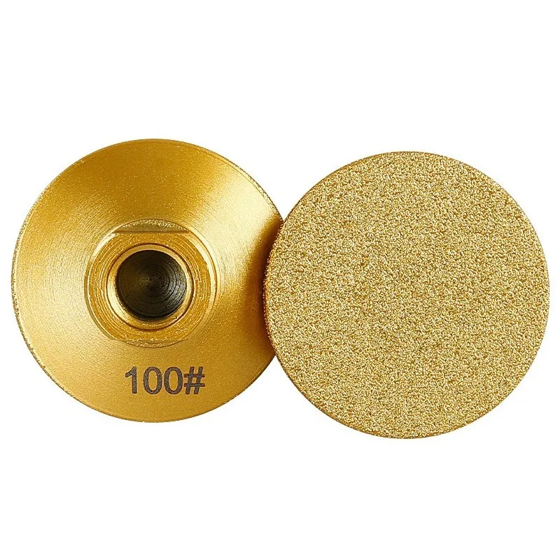Marble Stone Countertop Trimming Rough Polishing Disc Angle Grinder Abrasive Pad M14 Diamond Brazed Flat Grinding Head
