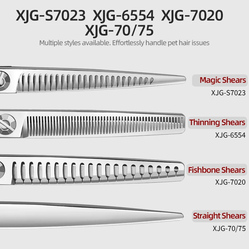 Yinghua Pet Sakura Pointed Magic Scissors Professional Pet Dog Grooming Thin Fishbone Precision Tooth Scissors