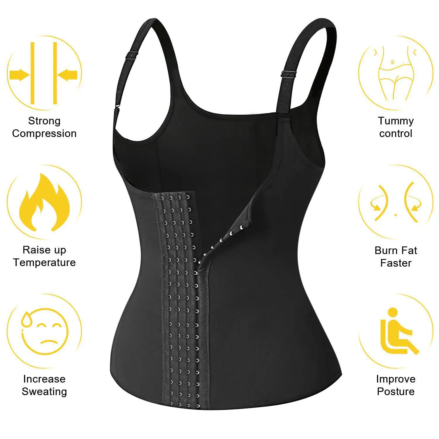 Corsé de entrenamiento de cintura para mujer, chaleco moldeador de cuerpo, cinturón adelgazante, ropa moldeadora de barriga, envoltura de vientre posparto, modelado correctivo