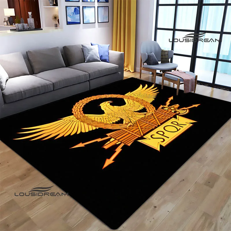 

Roman SPQR logo Printed carpet non-slip carpet bedroom decor door mat outdoor rug Yoga mat bedroom decoration birthday gift