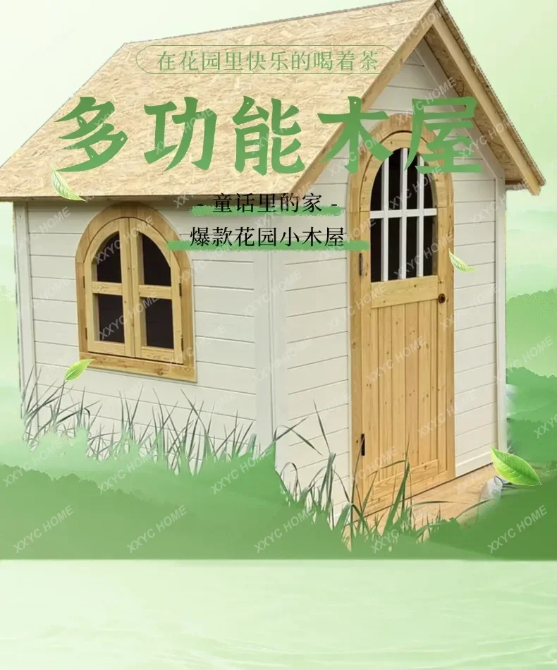 

D06 Terrace Outdoor Chalet, Assembled Tree House Chalet Interactive Mobile Chalet Outdoor Chalet Garden