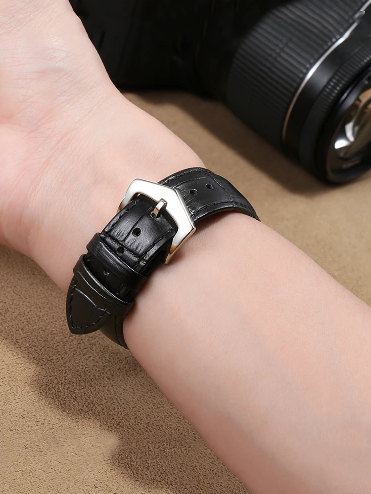 Genuine Leather Watch Band For Patek Philippe 5711 5712G Nautilus Watchs Men And Women Special Notch Watch Strap 25mm*12mm