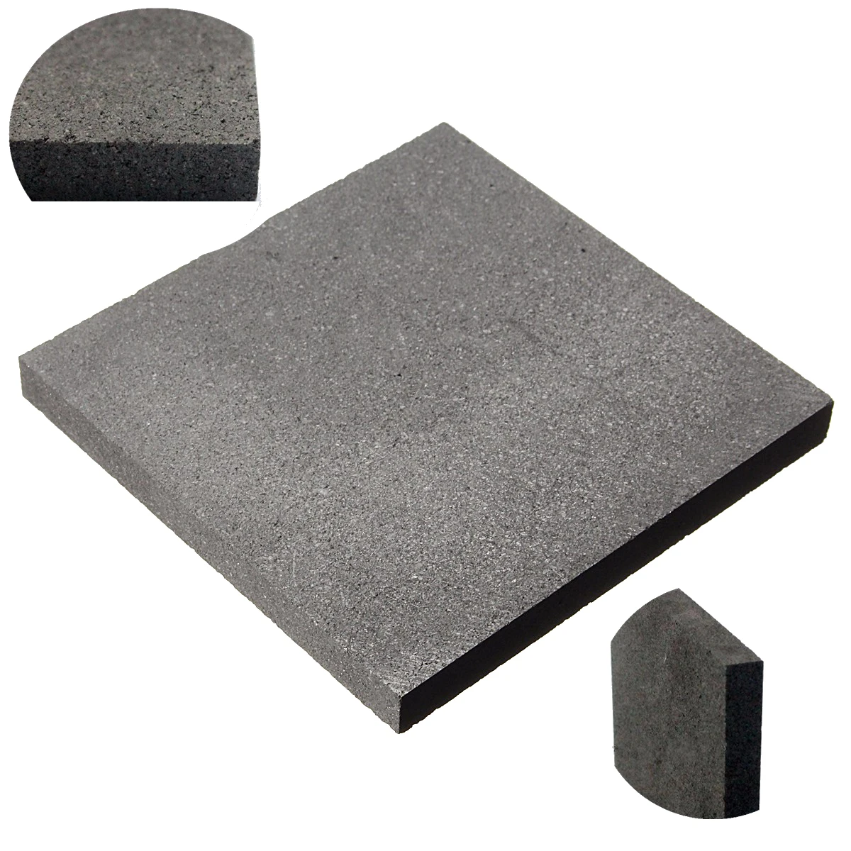 100*100*10mm 99.9%Pure Graphite Block Electrode Rectangle Plate