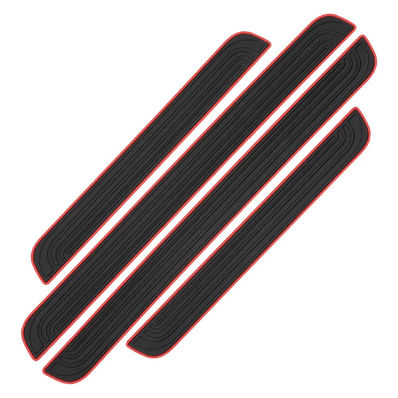 4 stücke Gummi Auto Tür-Schwellen-verschleiss Abdeckungen Schwarz Tür Panel Wachen Schutz Trim Anti-scratch Außen Teile Auto decor Zubehör
