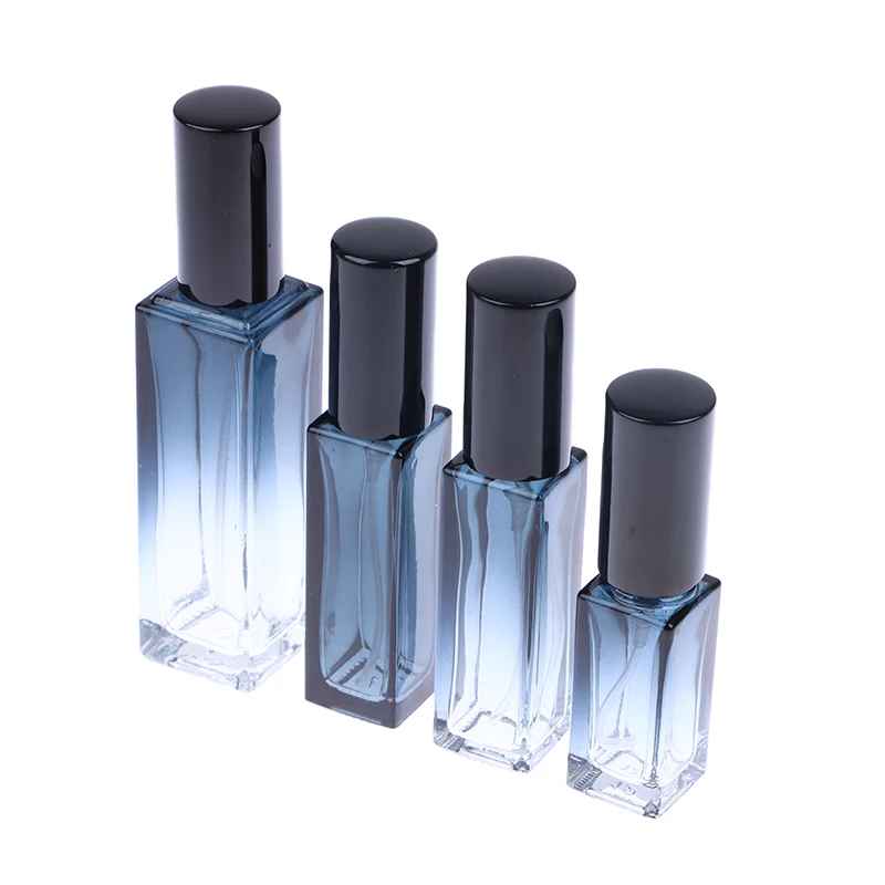 Bottiglia dispenser di profumo blu sfumato Bottiglia cosmetica da viaggio portatile di fascia alta da 5 ml/9 ml/20 ml