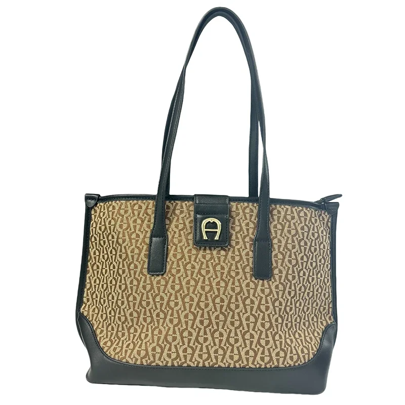 

AG Fashion Large Capacity Bag Women's Multi Occasion Special Solid Color Printed Metal Decorative Handbag