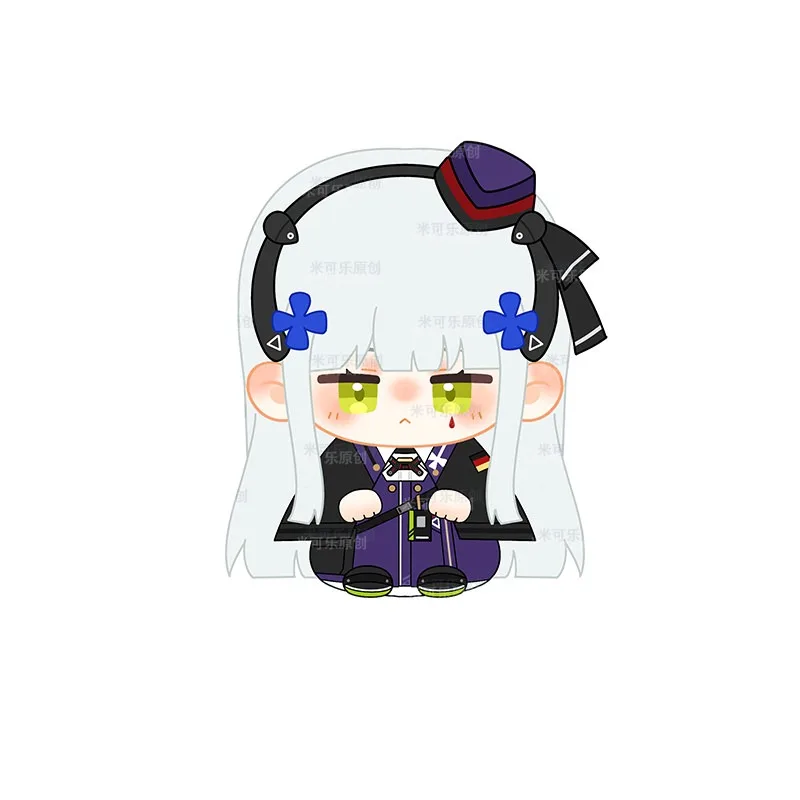 

12cm Anime Game GIRLS' FRONTLINE HK416 UMP45 Kawaii Cosplay Soft Cotton Dango Doll Keychain Cartoon Mini Toy Figures Fans Gifts
