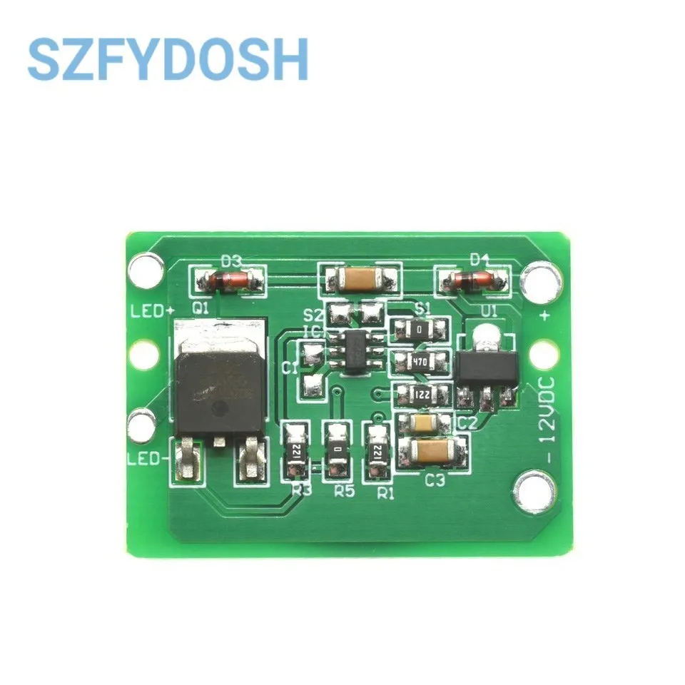 12V Capacitive Touch Switch Sensor Module Push Button Touching Key Module Jog Latch With Relay DC 6-20V 3A TTP223 Module