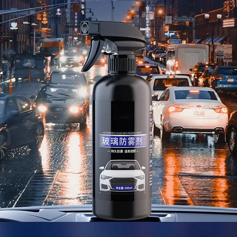 500ml Water Repellent Spray Anti Rain Coating For Car Glass Hydrophobic Anti-rain Car Liquid Windshield Mirror Mask Auto Polish