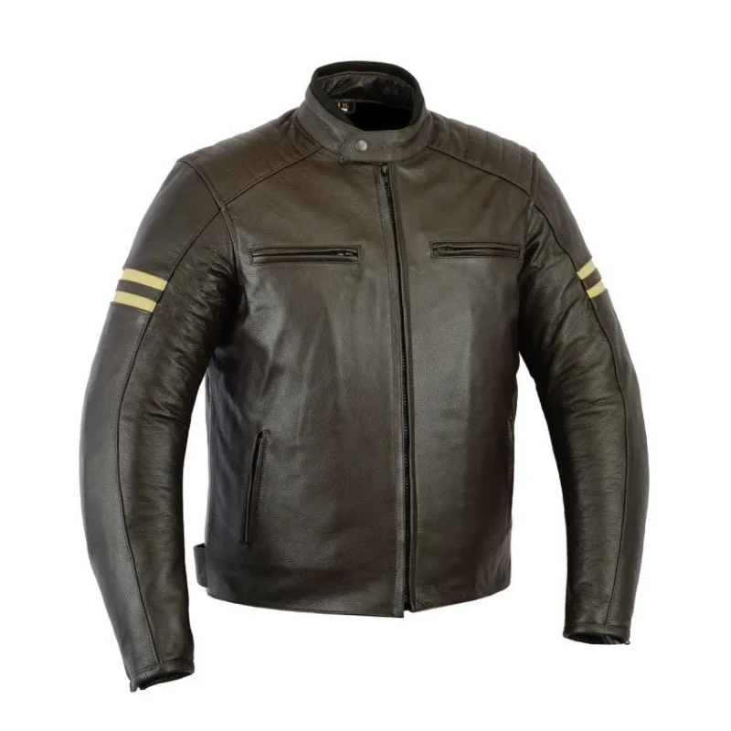 

Leather Jacket Men's Vintage Leather Motorcycle Jacket European and American Fashion Trend