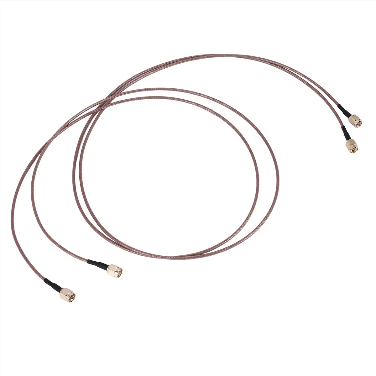 Super Sale 2Pcs RG316 Wire Jumper SMA Male to SMA Male WiFi Antenna Extension RF Coaxial Coax Cable Adapter Jumper(100cm)