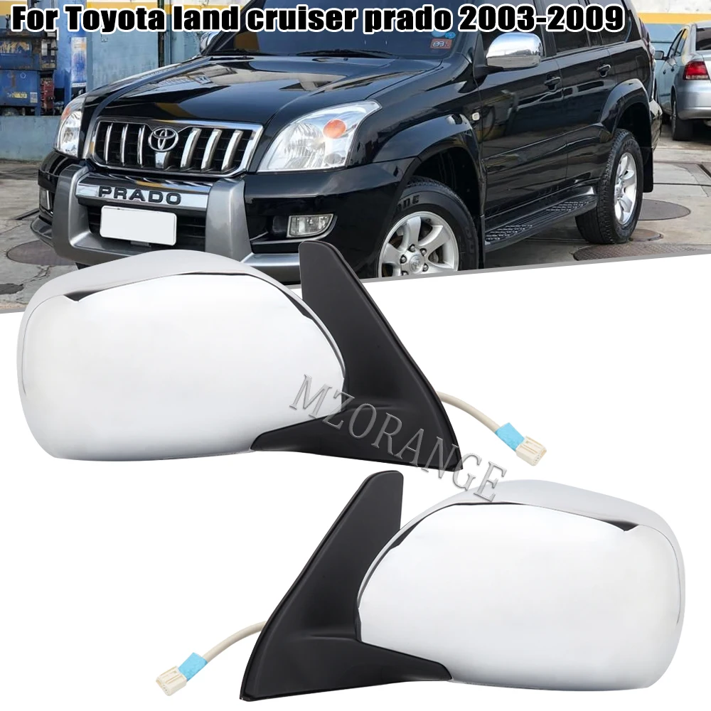 5 Pins Heated Electric Side Mirror For Toyota Land Cruiser Prado 120 J120 2003 2004 2005 2006 2007 2008 2009 Accessories Car