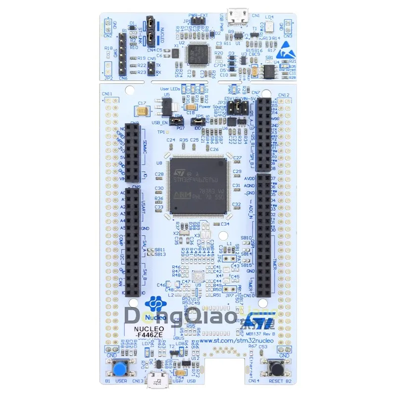 ST NUCLEO-F446ZE  STM32 Nucleo-144 development board with STM32F446ZE MCU, supports Arduino, ST Zio and morpho connectivity