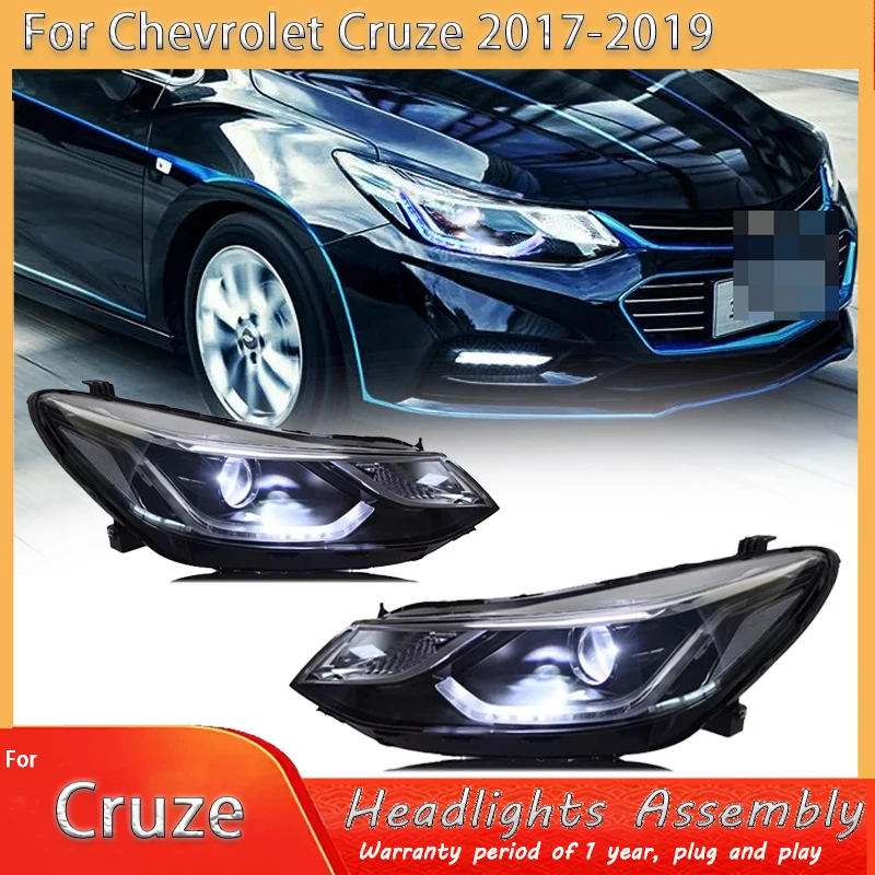 

Car led Headlamp Headlights For Chevrolet Cruze 2017- 2018 2019 Modified Head Lamp Xenon Head Light LED Daytime Running Lights
